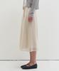 Deuloupisumeon Lacy Layered Long Skirt [Light Beige]
