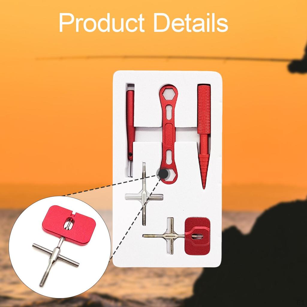 Fishing Reel Maintenance Kit with Bearing Tools And Cap Remover