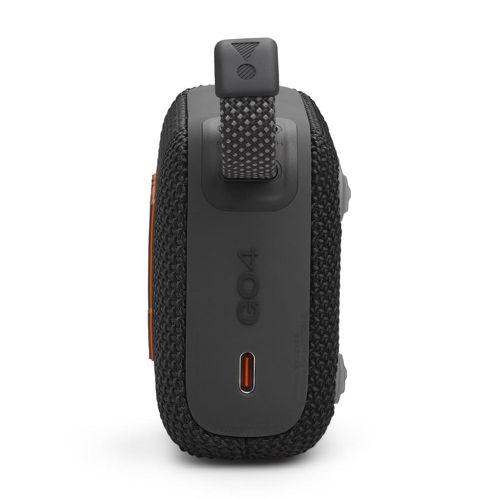 JBL GO4 Bluetooth Speaker with USB C Charging, IP67 Dustproof and Waterproof, App Compatible, Passive Radiator, Portable, Black (JBLGO4BLK)
