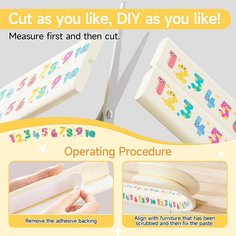 Children Bumper Soft Baby Safety Desk Table Edge Guard Strip L-Shaped Kids Protection Bumper Edge Angle Strips