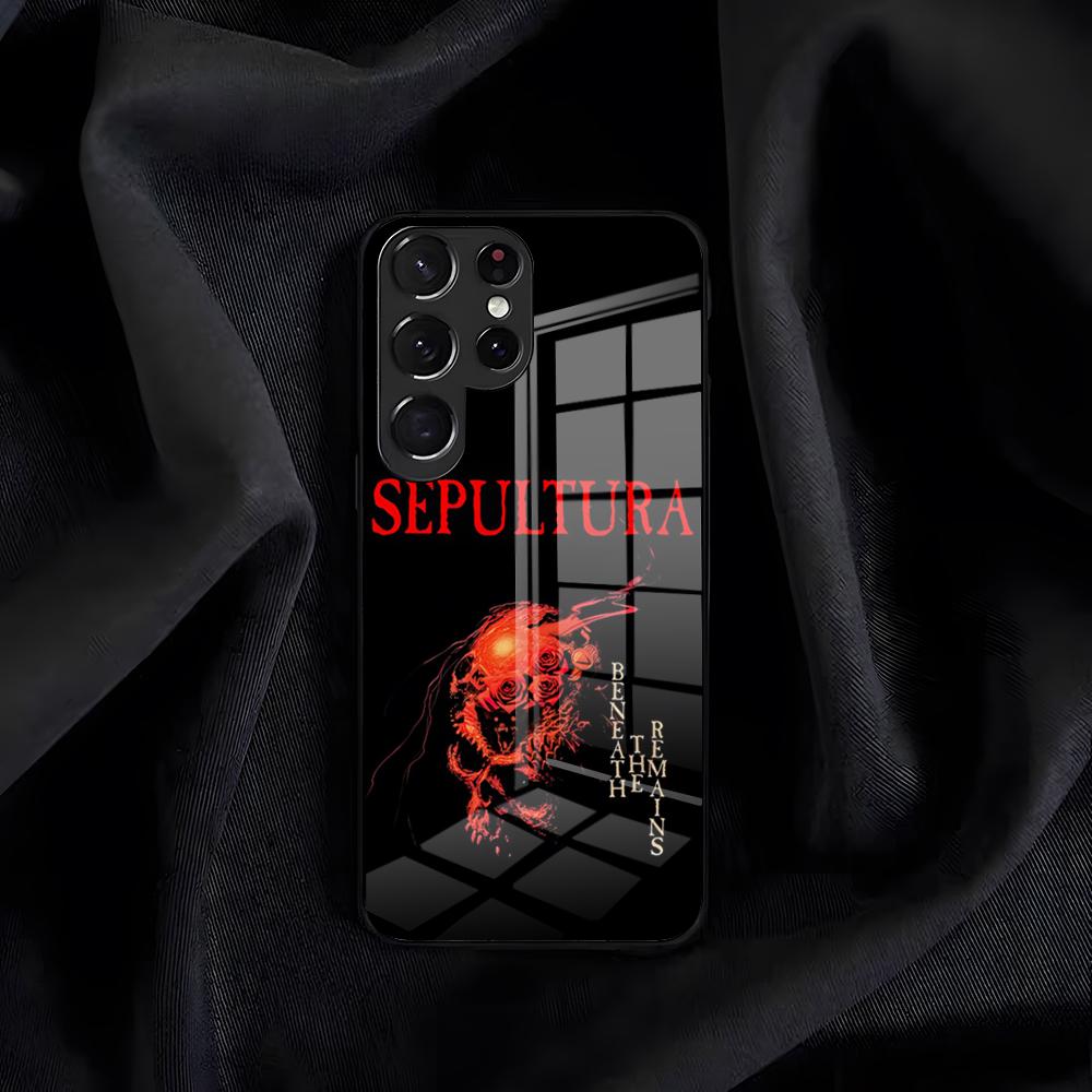 Sepultura Band Phone Case For Samsung S26 S25 Edge S24 S23 S22 S21 S20 Ultra Plus FE Glass Cover