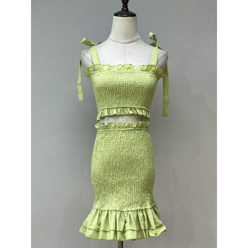 Export Single Pure Cotton Beautiful Girl Sweet Sexy Small Medium and Tall Dopamine Suit