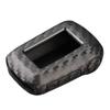 Jingyuqin 3b Carbon Fiber Patten Silicone Car Key Shell For Starline A92/A94/V62/A62/A64 LCD Car Key Holder Case Cover