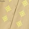 ZANZEA Women Sleeveless Print Vest Tops and Long Skirts Summer Two Piece Suit Sets