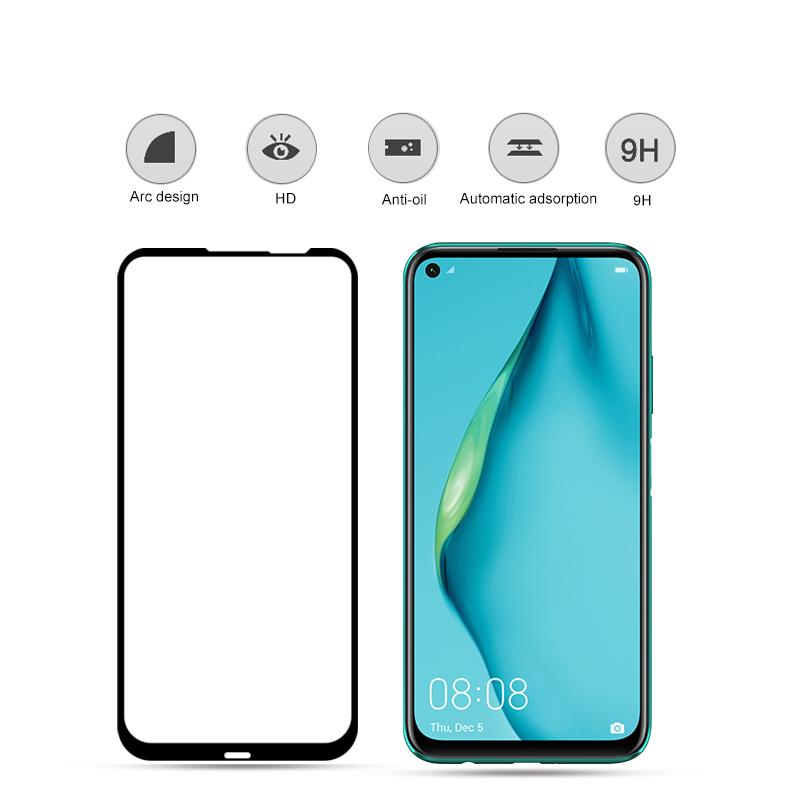 

AMORUS Silk Printing Anti-explosion Tempered Glass Full Screen Film [Full Glue] for Huawei P40 lite/Nova 7i/Nova 6 SE Type A