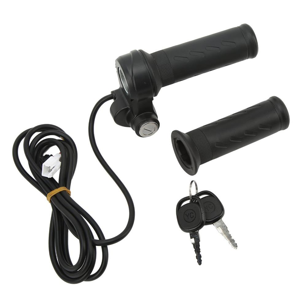 5 Wires Electric Scooters Throttle With Keys Twist Throttle Grip Handlebar Accessories