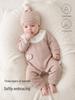 Newborn Butterfly Tagless Warm Jumpsuit, 3-Layer, Asymmetrical Snap-Up, 0-6 Months