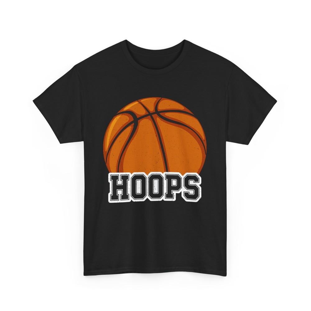 Hoops Basketball T-shirt, Sports Lovers Basketball Player Fans Shirt
