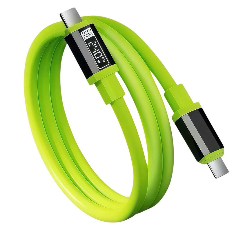 

Кабель для передачи данных Type-C с быстрой зарядкой 240 Вт 3,2 м для ноутбуков Apple 15/16 и Huawei 3 meters