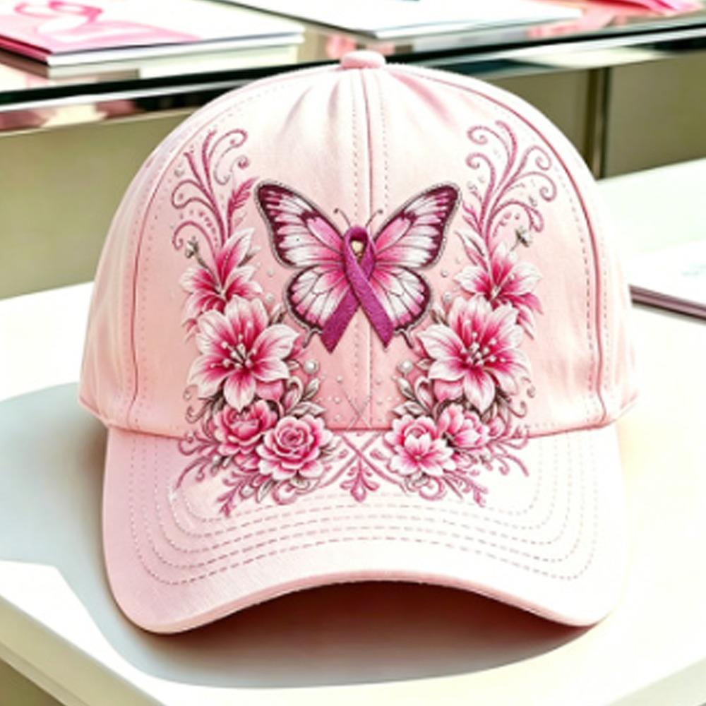 Adjustable Floral Baseball Cap Breathable Curved Brim Hat New Baseball Cap  For Women 6