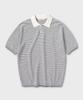NONBLANK Striped Collar Hs Knit_Melange Grey