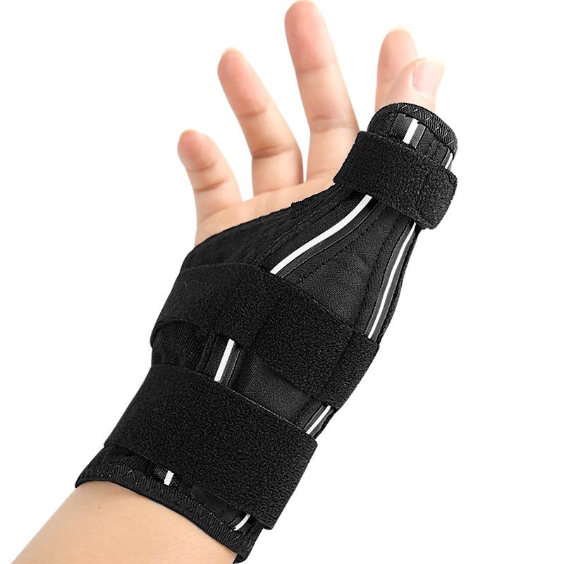 Ergonomic Thumb Brace Right and Left, Breathable and Soft Thumb Splint, Thumb Orthosis for Osteoarthritis, Tendonitis, Snap Thumb, Men and Women