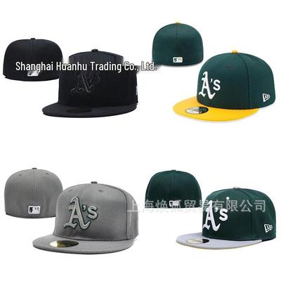 Oakland Athletics Platte Rand Geborduurde Baseballpet