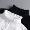 Jacquard Detachable Fake Collar White Adjustable Neckline False Blouse Collar  Clothes Decoration