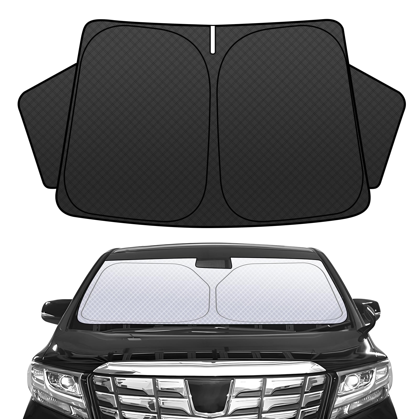 

эксклюзивно для BLUESEATE C Toyota Alphard Vellfire 30 Series Солнцезащитный экран на лобовое стекло ALPHARD VELLFIRE 30 2015 2023 Автомобильный солнцезащитный экран Солнцезащитный экран УФ