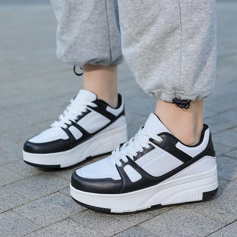 Roller Skate Sneakers Kids Four-wheel Disassembly Flat Shoes Runaway Shoes / Wheel Skate  Shoes with Wheels