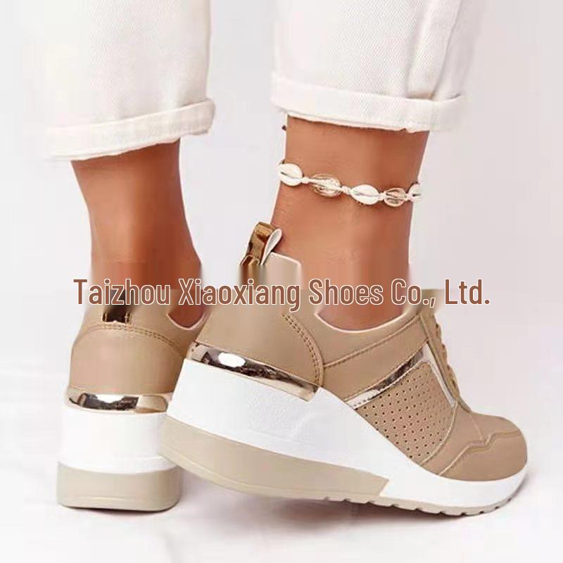 Plus Size Summer '21 Thick Sole Mesh Wedge Sneakers