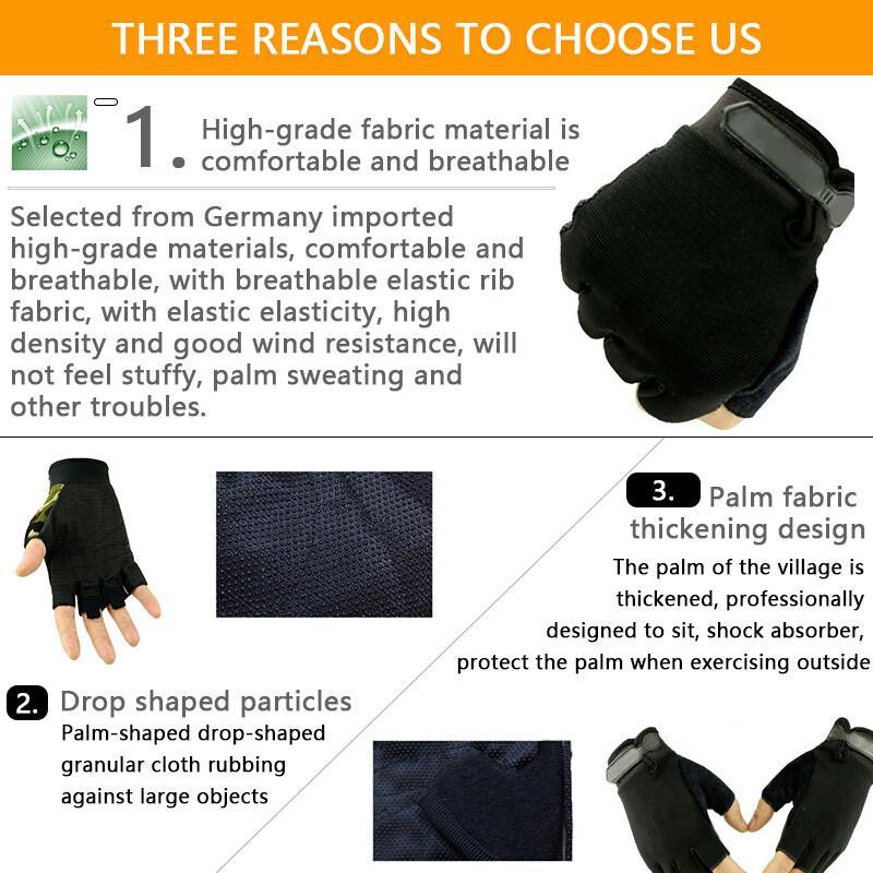 Cycling Gloves Half Finger Children Adult Men Women Anti Slip Breathable Tactical Motorcycle Glove For Sports Shooting Hunting