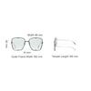 Alexander Mcqueen Nieten Square Gradient Grün Linse Punk Kultur Sonnenbrille Damen Sonnenbrille AM0364S-004-63