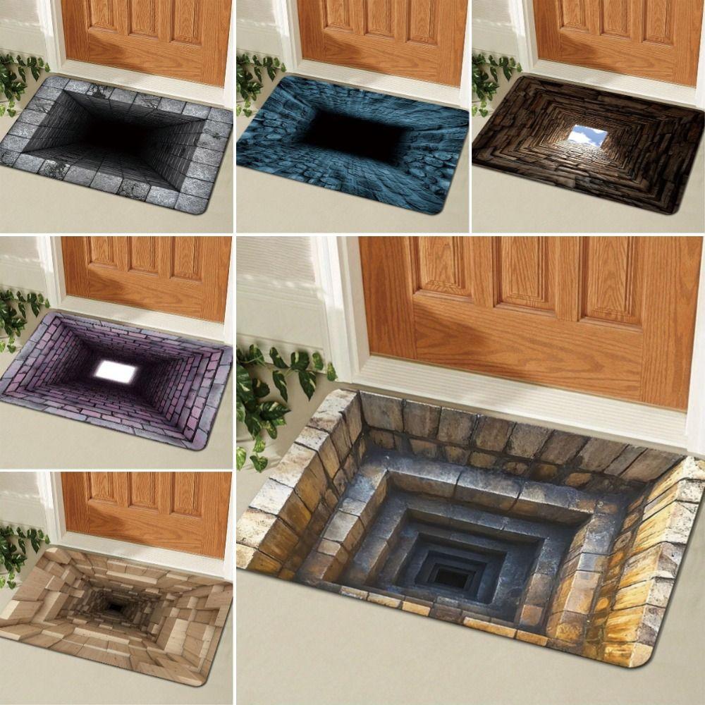 Washable Foot Pad 3D Visual Effect Entrance Carpet New Floor Mat Living Room Decoration