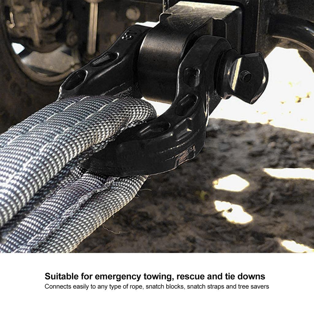 D   Shackle 8T/17600lbs Load Capacity 32T/70400lbs Brking Strength 7/8in Pin for Vehicle Recovery