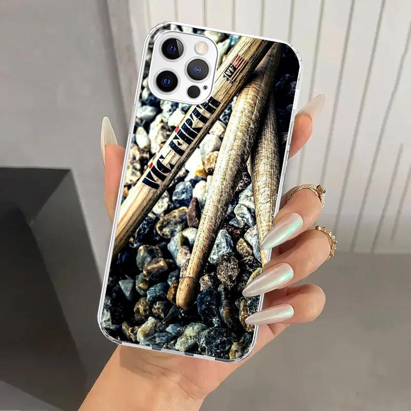 Musical Instrument Drum Rock Phone Case for Iphone 17 Air 16 15 Plus 14 13 Mini 12 11 Pro Max 16E 7 8 SE 2020 Soft Funda Print S