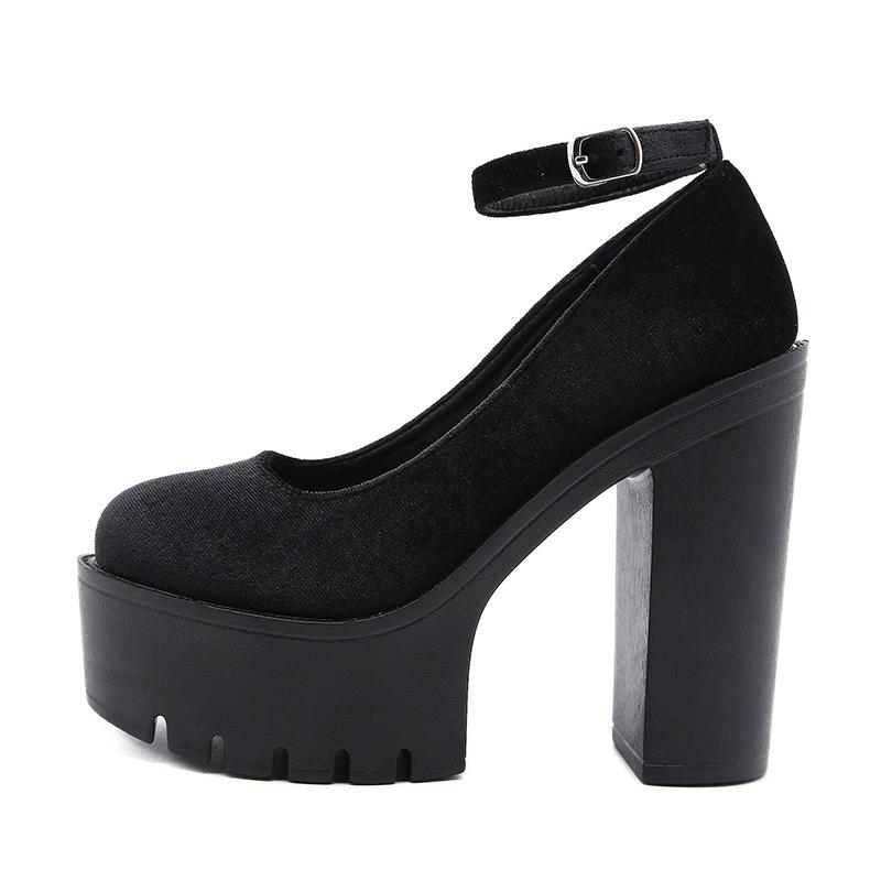 Весенне-осенние пикантные женские туфли-лодочки на платформе — фото 7