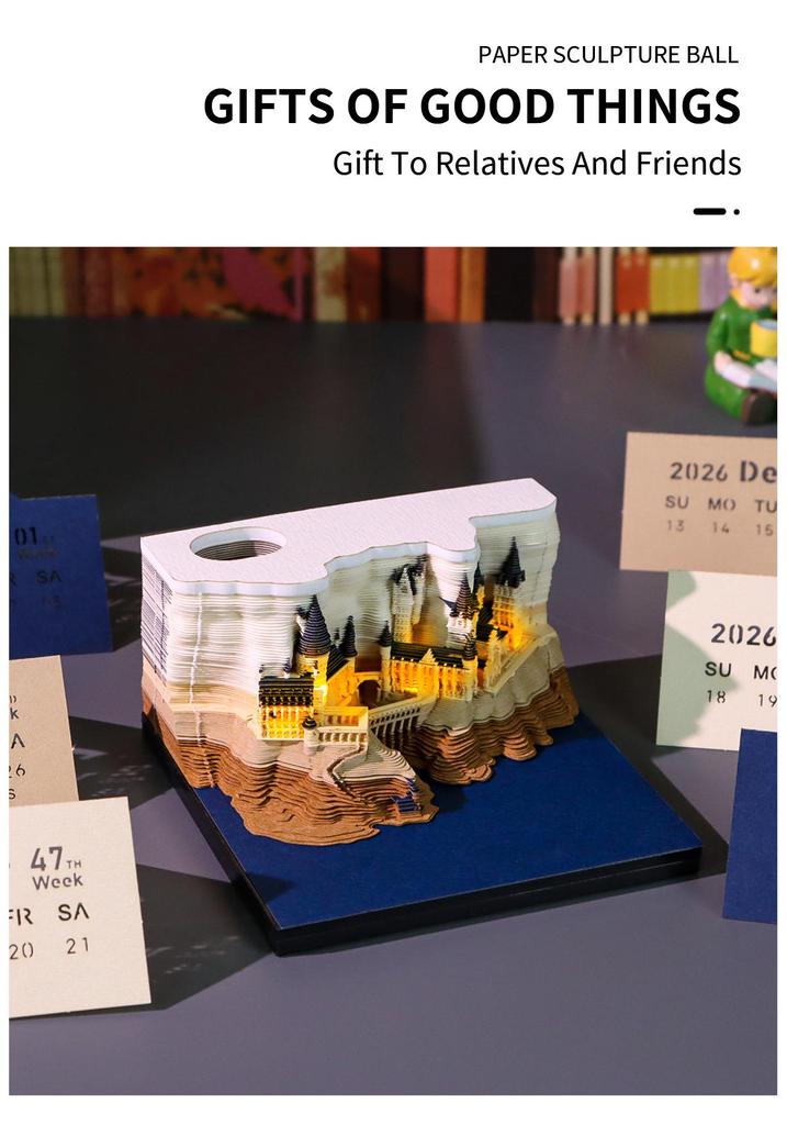 Harry Potter 3D Sticky Notes & Tear-off Calendar Ornament with Custom Logo