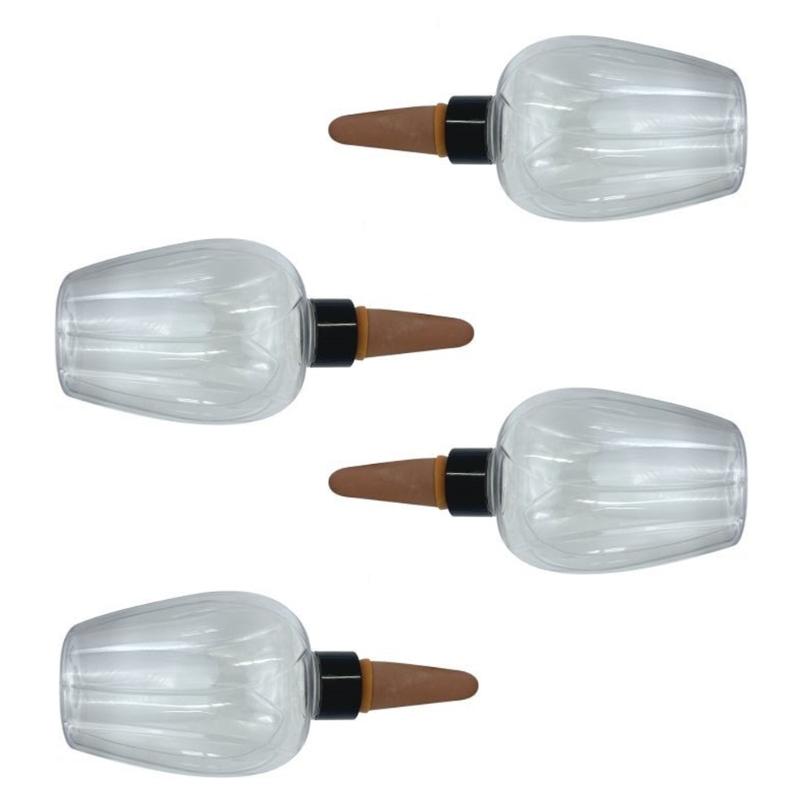 Transparents Plant Watering Globes for 14 Days Automatic Irrigation Adjustable Flows Leakproof Wide Mouthes Easyly Fill