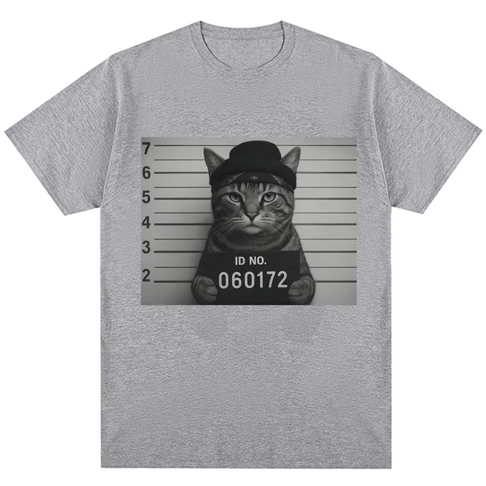 Zábavné dámské tričko s populárním potiskem kočky, kreativní retro cool tričko