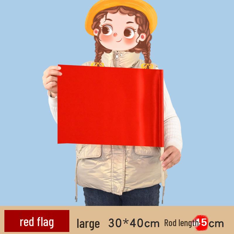 

Colorful Wooden Handheld Exercise Flags for Children 20x30 cm