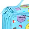 72 Slots 2 Layer Pencil Bag Stationery Makeup 7.87x4.92x3.15inch with Zipper Daily Use Big