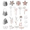 Piggy Craft Metal Cutting Dies Cut Die Mold Flower Butterfly Bag Series Scrapbook Paper Craft Knife Mold Blade Punch Stencils