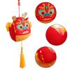 2024 Chinese New Year Dragon Plush Toy with Lanyard Tassel Dragon Mascot Doll Pendant Hanging Ornament Chinese Lunar New Year Gift