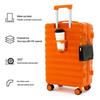 Women's 24-Inch Leather Trolley Suitcase with Universal Wheels, Sturdy and Durable, Large Capacity, 2026 Edition, with Combination Lock.