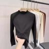 Women's Fleece-Lined High Neck Base Layer Top, Slim Fit, Autumn/Winter 2023
