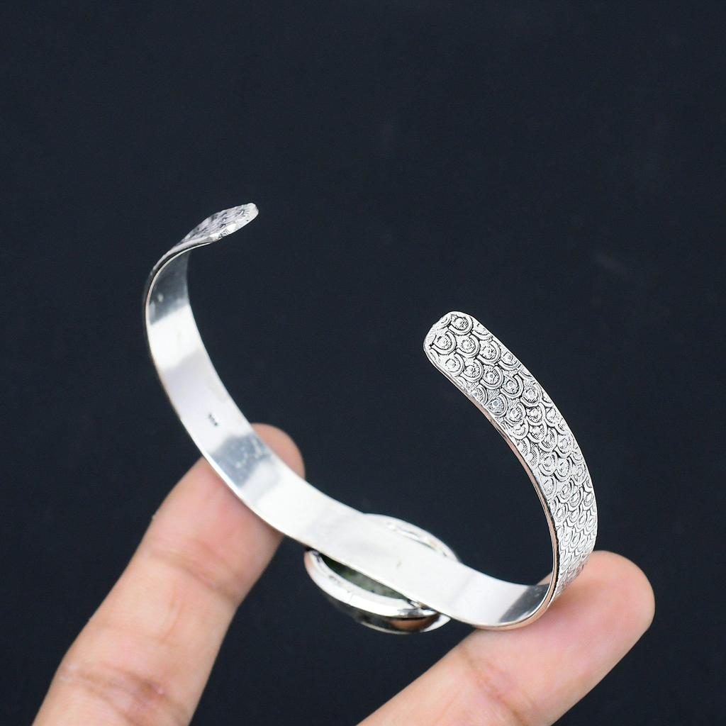 Natural K2 Jasper Sister Elegant Anniversary Engagement Bangle Sterling Silver