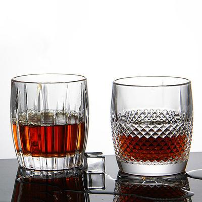 6 oz/10,8 oz vysoce kvalitní sklenice na whisky s tlustým dnem, klasický pohár, diamantově vyřezávané sklenice na zahraniční víno, moderní láhev na vodu, barové sklo