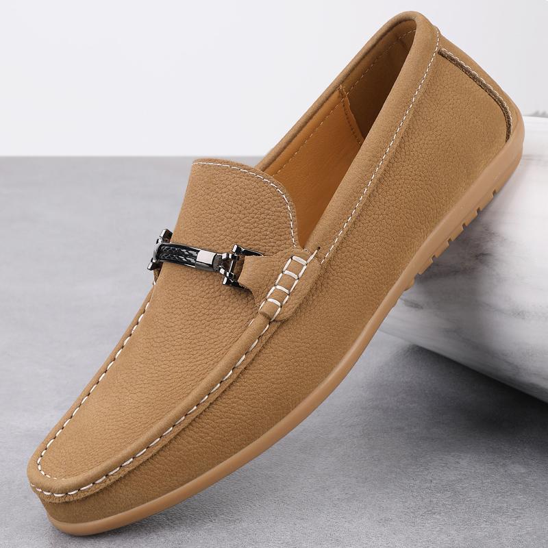 Fashion New Men Handmade Loafers Genuine Leather Slip on Casual Footwear Loafer Driving Shoes Luxury Brand Designer Fashion Dress Shoes