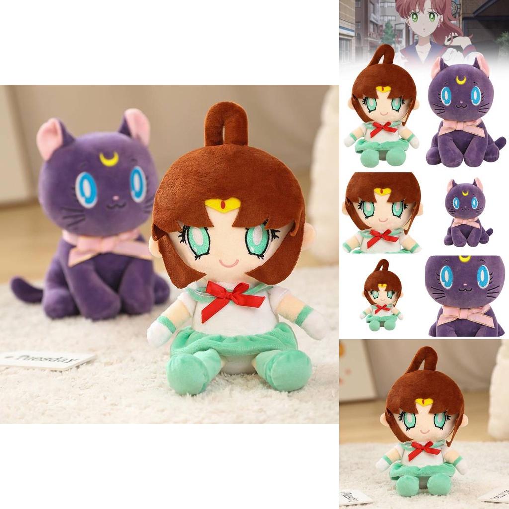 New Sailor Moon Plush Toy Makoto Kino And Luna Cat Designs