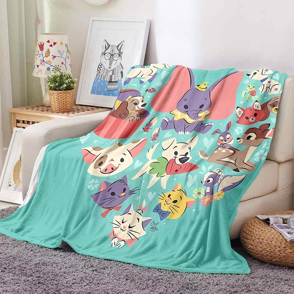 1PC D-Dumbo Cartoon Ultra-Soft Blanket - Lightweight Fluffy Blanket for Couch,Bed & Home Décor, All-Season Gift for Adults,Teens