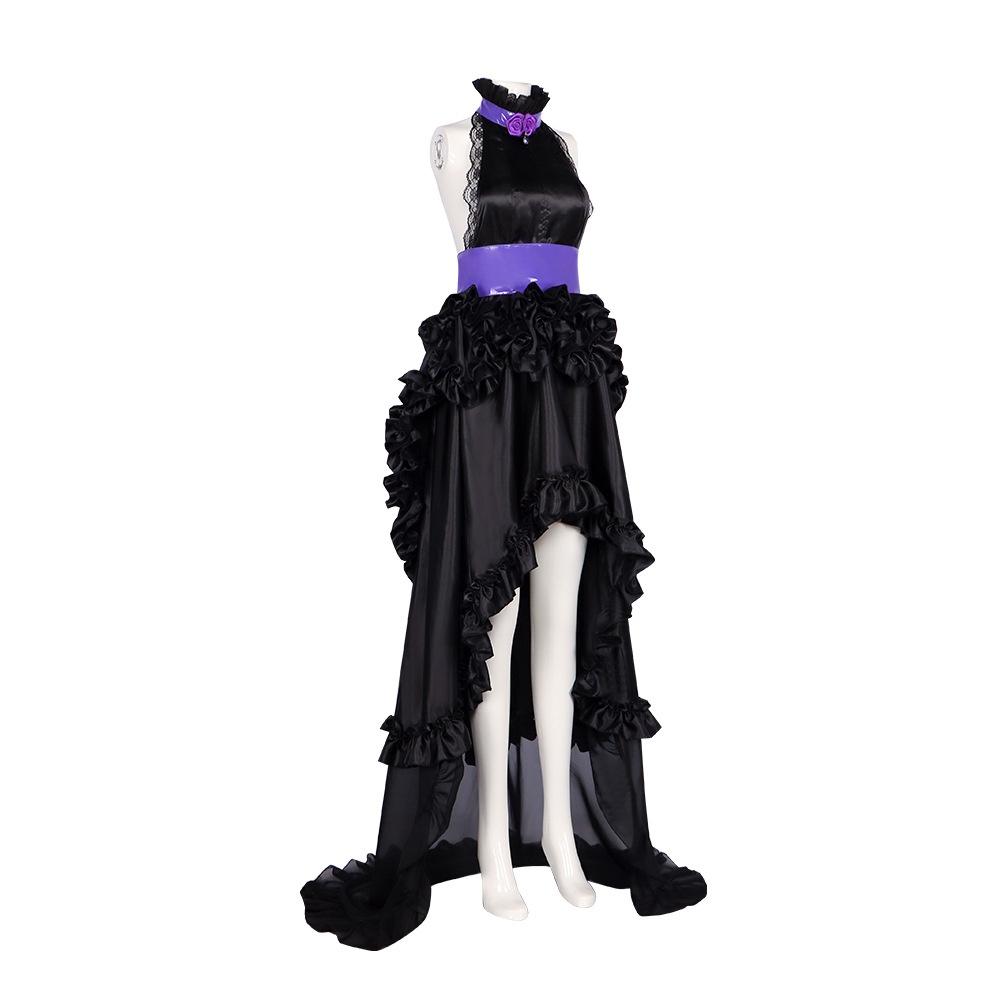 Rei Ayanami Evangelion Same Cosplay Costume Luxury Gown Halloween Party Up Dress