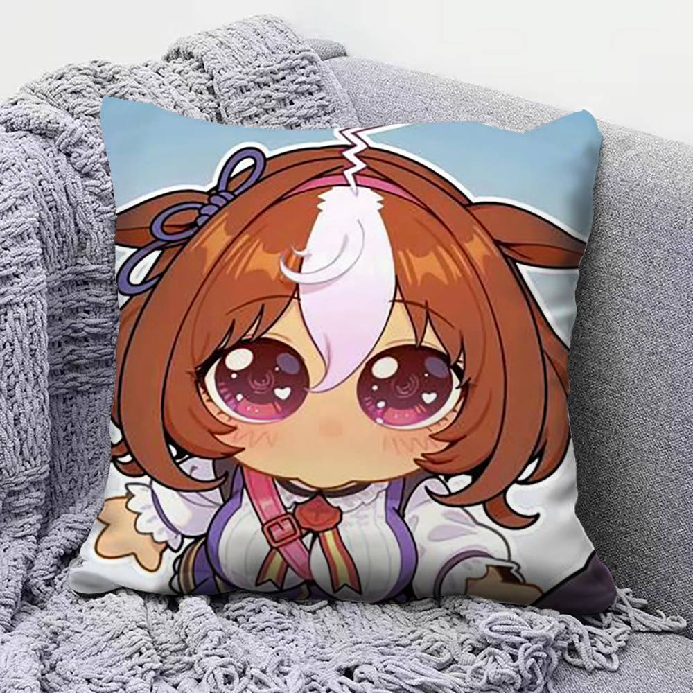 Umamusume Pretty Derby meme uma Home Sofa Cushion Covers and Aecorative Custom Pillow Covers