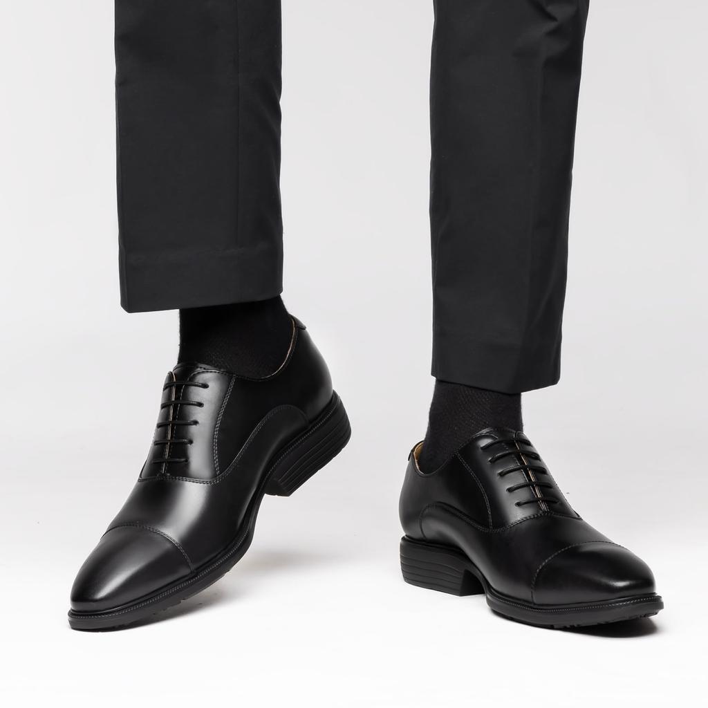 Foxsense Business Leather Dress Genuine Inner Premium Size Men's Shoes, Shoes, Leather, Straight-Tip Sneakers, Breathable, Wingtip, Comfortable,