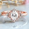Klassischer Kupferlegierungs-Zirkonring für Damen, Schmuck, Hochzeit, Versprechen, Party, Geschenk