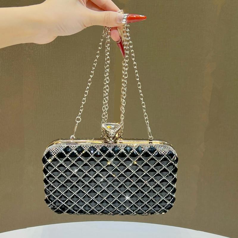 Luxury Classical Women Blingbling Rhinestone Evening Clutch Bag Fashion Design Wedding Party Shiny Diamond Handbag Crossbody Bag