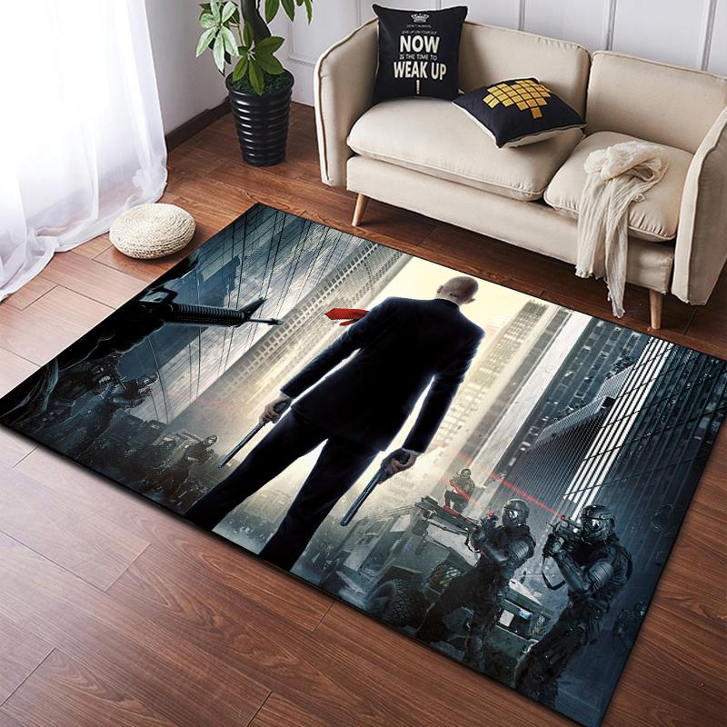 Games Hitman Carpet Kitchen MatEntrance Doormat Bedroom Floor Decoration Living Room Carpet Bathroom Anti-slip Rugs Bedroom