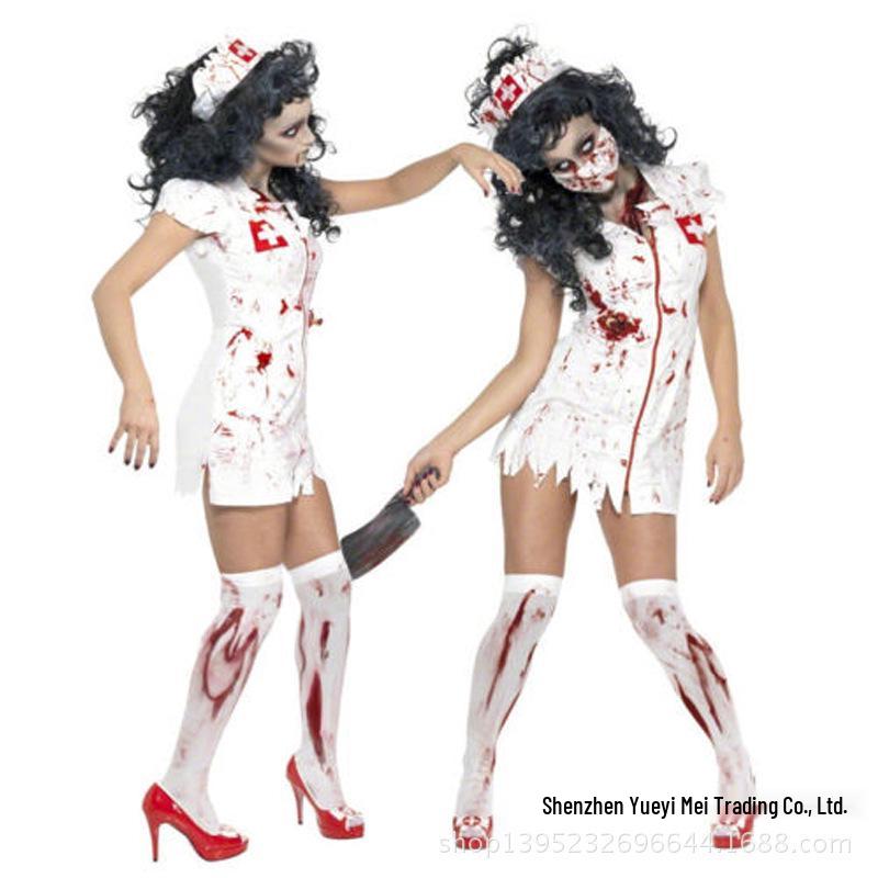 

Women s Vampire Zombie Nurse Halloween Costume for Cosplay and Stage Performance Extra Large