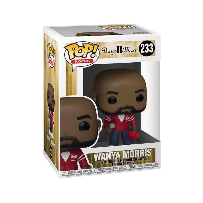 Figurine pop! wanya morris 9 cm - boyz ii men - funko - mixte - adulte - noir
