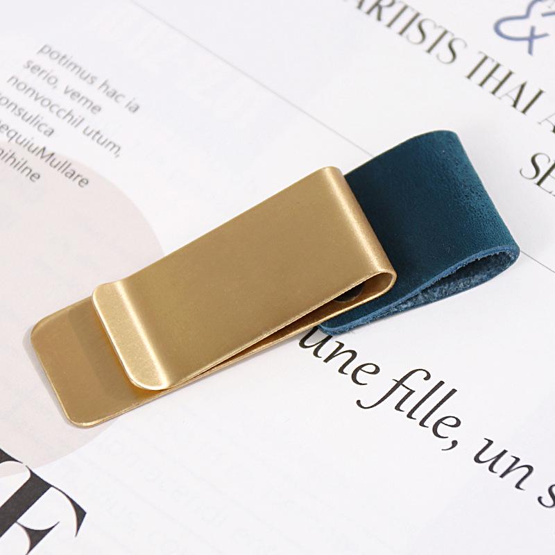 Brass Clip & Pen Holder for Laptops and Planners